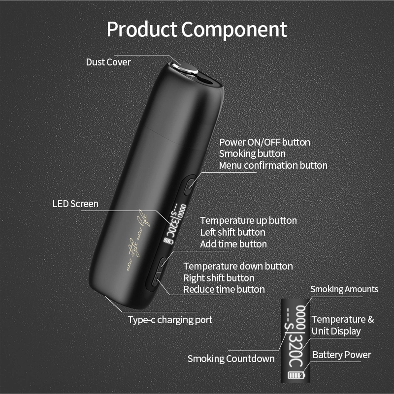 Pluscig P9 Vape Builtin Battery 3500mAh Device for Heets